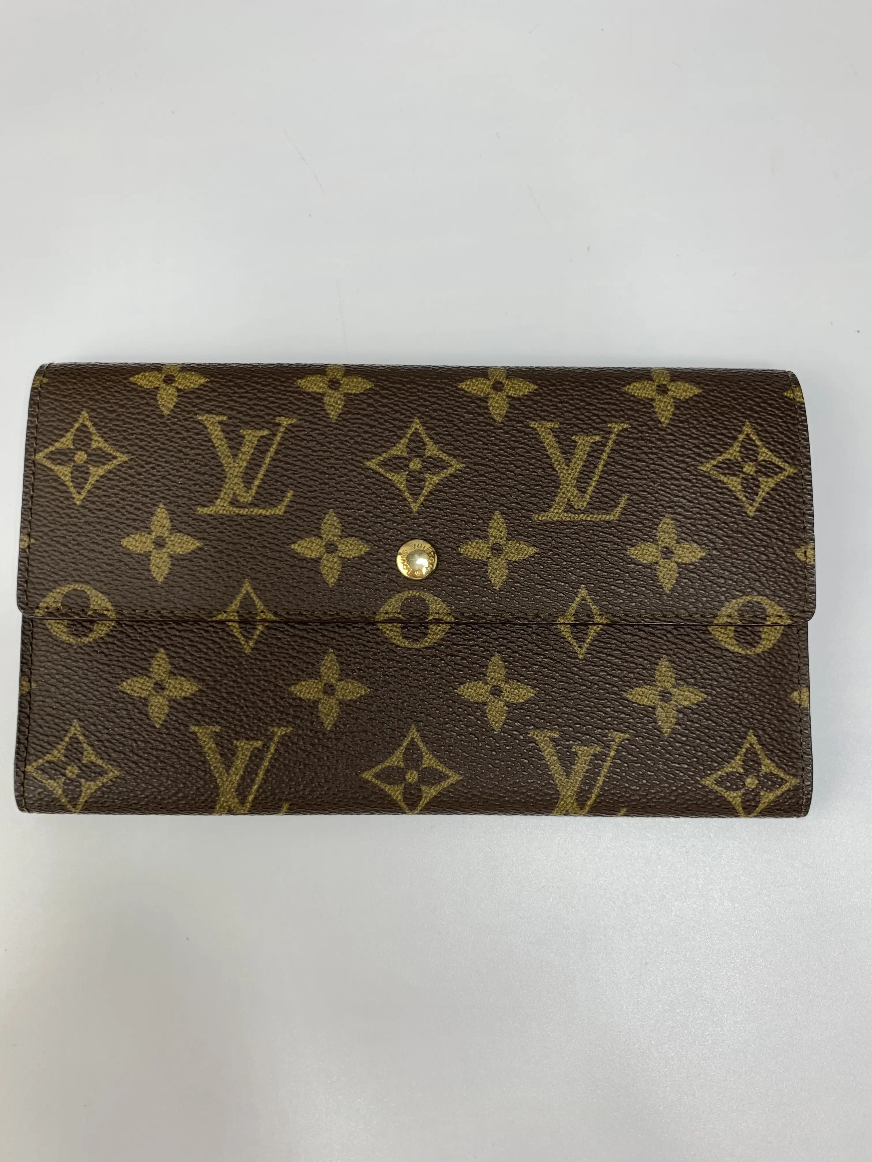 Pre-owned Louis Vuitton canvas Small Leather Goods International Wallet