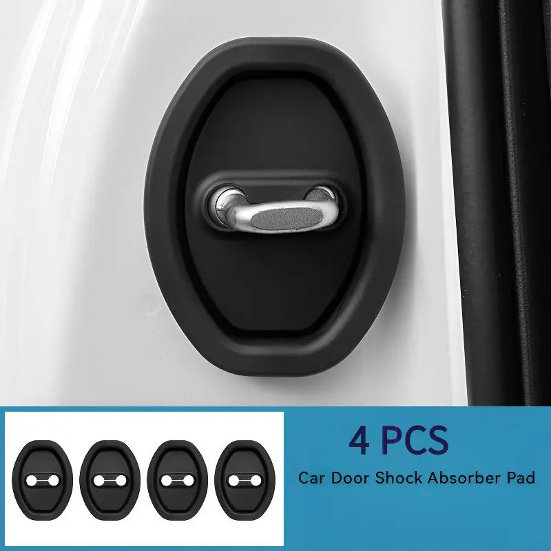 4 Pack Car Silicone Door Lock Protectors, Car Door Lock Guards, Car Accessories, Door Lock Protectors