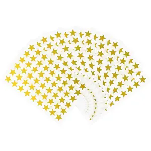 540 Counts Small Star Stickers for Reward 0.5 Inch Metallic Foil Teacher Cute Tiny Star Labels (Gold)