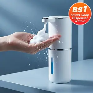 Automatic Touchless Foaming Soap Dispenser, USB Rechargeable Wall Mounted, 3-Level Adjustable Foam Pump, Leak-Proof for Bathroom & Kitchen