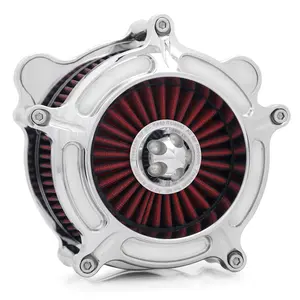 Chrome Performance Machine Air Cleaner for Harley Softail 2016-2017 Fat Bob FXFB Touring FLRT FLTRX Road Glide 2008-2016 High Flow CNC Machined Billet Aluminum