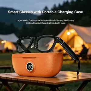 Smart Glasses with HD Recording and Ai Image Translation, Dual Speaker Noise Cancellation, Touch Control, Battery Display, Reverse Charging, AI Camera Glasses