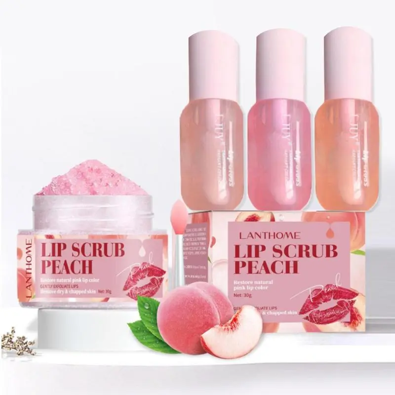 3 PCS/set Lip Balm Lip Gloss, Moisturizing Hydrating Lip Glaze, Glossy & Non-sticky Lip Stick, Plumping Lip Oil Lip Stick Cosmetic for Girls & Women, Makeup