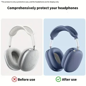 Three-Piece AirPods Max Earphone Protection Set, Silicone Headset Case, Headphone Pouch, Headphone Bag, Ideal Christmas Gift for Earphone Enthusiasts