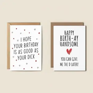 Funny Birthday Card Bundle, Multicolor Paper Cards with Envelopes, Fun Party Cards, Humorous Designs for Friends, Family, Boyfriend, Girlfriend