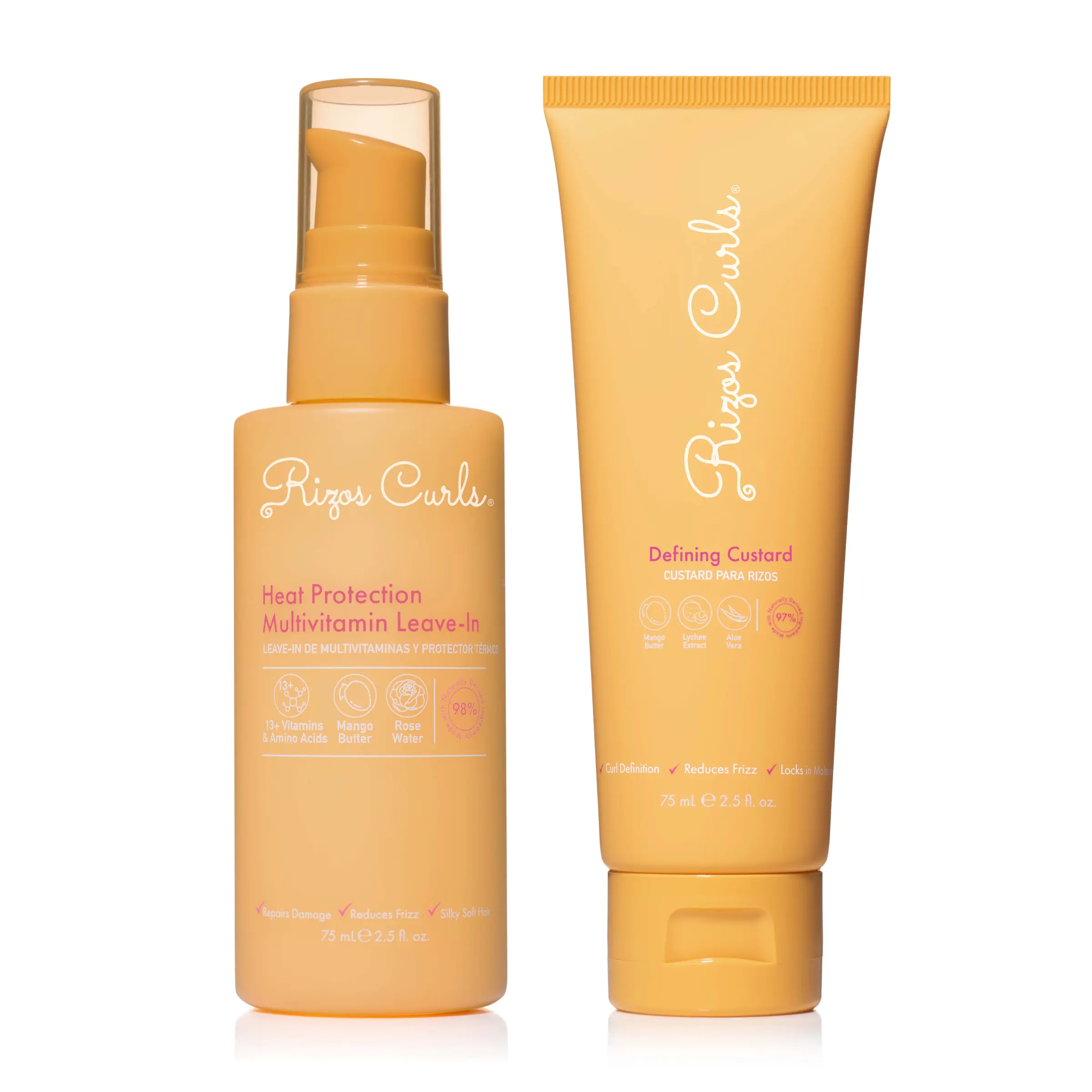 Travel Juicy Styling Duo: Heat Protection Leave-In + Defining Custard Travel Juicy Styling Duo: Heat Protection Leave-In + Defining Custard