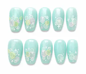 Oh My Bubbles Premium Salon Quality, Handcrafted Press On Nail Set