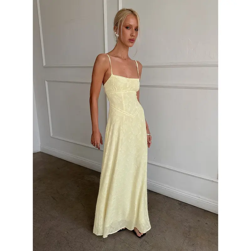 slim fit dress slacks Izaren Halter Maxi Dress in Green Cactus
