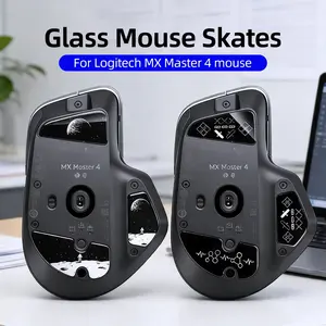 Glass Mouse Skates for Logitech Mx Master 4, Wireless Gaming Mouse Feet Pads, Smooth Durable 2.5D Curved Edge, Mouse Accessories