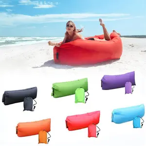 Inflatable Lounger Air Sofa Hammock, 1 Count Portable Waterproof & Leakproof Hammock, Comfortable Relax In Comfort for Terrace Garden Beach Camping