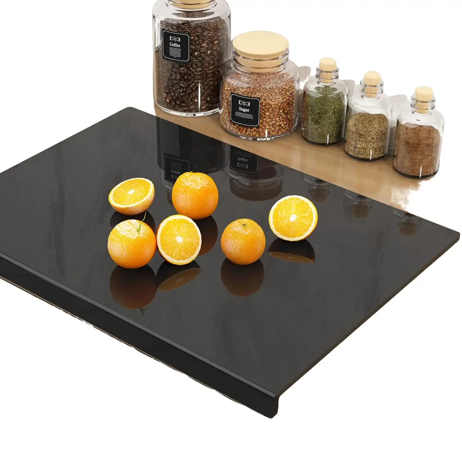 Acrylic Cutting Board with Counter Lip | 60% Thicker & Durable | BPA-Free & Food-Safe Kitchen Tool | Perfect for Protecting Chopping Sturdy Stylish