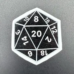 D20 Sticker - Perfect for Gaming Enthusiasts and Dice Lovers