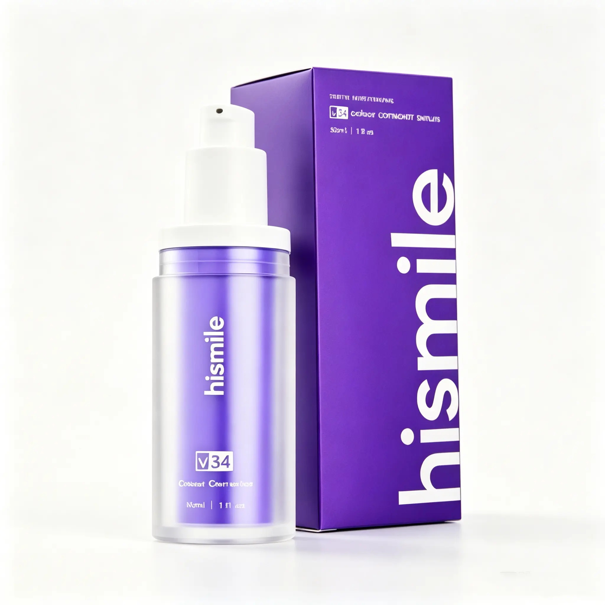 V34 Purple Toothpaste & Serum Set - Color-Correcting Smile Kit to Visibly Neutralize Yellow Stains. Quick Prep for Brighter-Looking Teeth Before Photos & Events.