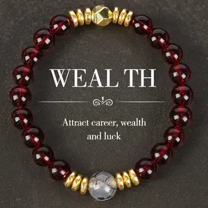 Attract Career Wealth & Luck Bracelet - Elastic Band 15-20cm, 20g Weight - Ideal for Career and Study - Perfect Holiday Gift for Men and Women - Versatile Symbol of Aspirations and Success
