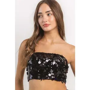 Sequins Tube Top