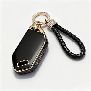 5-Button Key Fob Cover for Kia 2026 Sportage 2026 2025 K4 K5 Sorento Telluride 2022-2026, Tpu,  Black