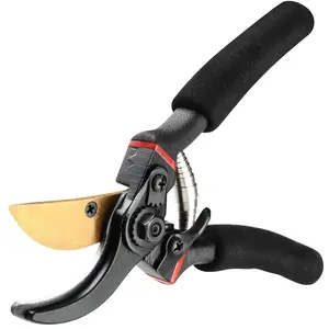 Mini Garden Shears, Pruning Shears, Pruning Scissors with Sharp Blade, Hand Pruner, Non-slip Comfort Handle and Safety Lock, Effortless Cuts3X Easier