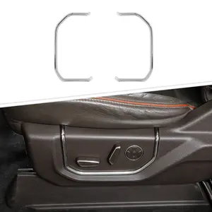 Front Seat Adjust Switch Buttons Panel Trim Bezel, Truck Accessories for Ford F150 2015-2020 Car Interior Decoration Moldings
