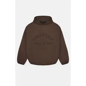 Fear of God ESSENTIALS Men's Heather Wood Nylon Fleece Hoodie