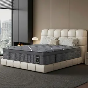 ULTRASNOOZE Queen Mattress 8/10/12/14 Inch Twin, Full, Queen, King Mattress Memory Foam And Spring,Hybrid MattressMedium Firmness, Lumbar Support, For Home Rooms Hotels, Boxed Halloween ChristmasGift Furniture Ergonomic queen size mattress Interior Modern