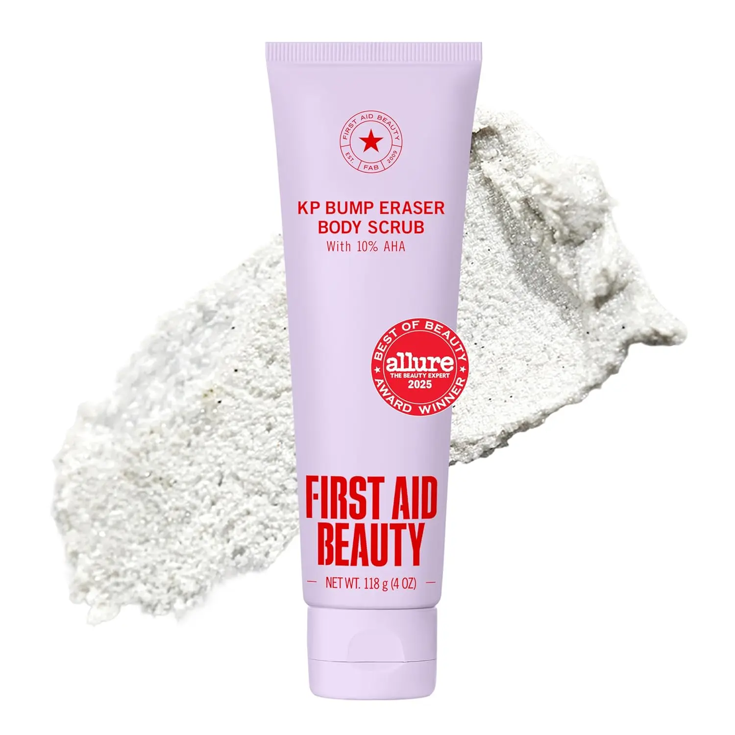 KP Bump Eraser Body Scrub with 10% AHA - Dermatologist-Tested Keratosis Pilaris Exfoliator - Support for Rough Bumps, Uneven Skin Texture & Strawberry Skin - Sensitive Skin