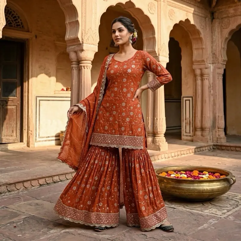 Indian and Pakistani Traditional Women's Dress for Formal Occasions