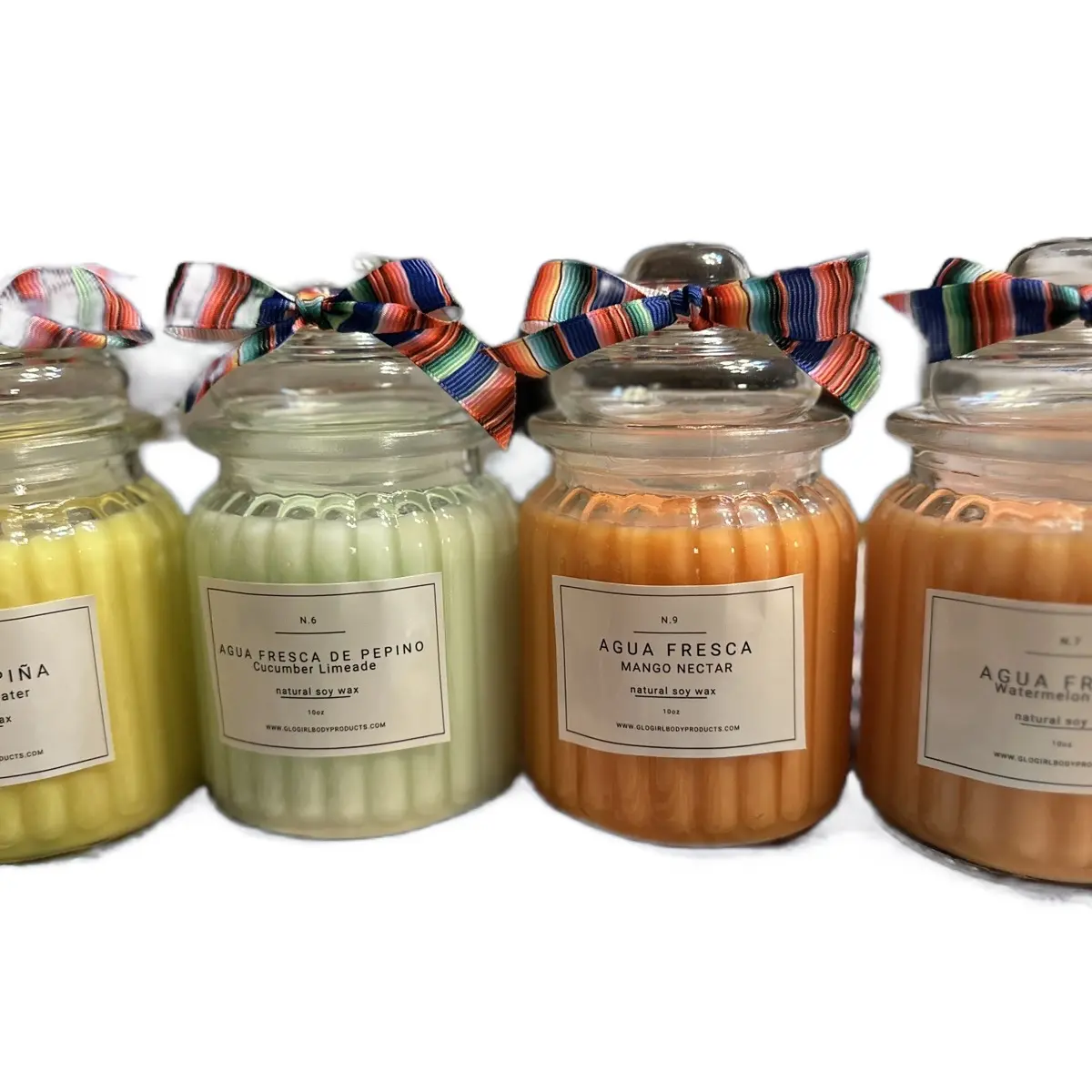 10oz Natural Soy Wax Scented Candle Set - Mexican Fruity Aroma with Cucumber Lime Notes, Long-Lasting Burn, Home Supplies, Relaxation, Home Decoration, Air Freshener