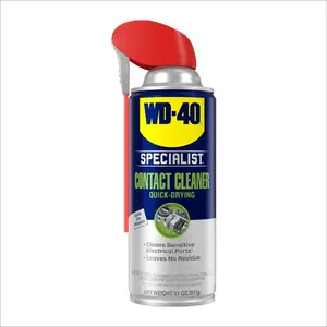 WD-40 11 oz. Contact Cleaner, Quick-Drying Electric Equipment Cleaner with Smart Straw, Electrical Contact Cleaner, Circuit Board Cleaner, No Residue Cleaner, Safe for Electronics, Precision Cleaner, Battery Terminal Cleaner, NSF Listed Cleaner.