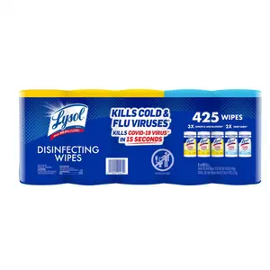 Lysol Disinfecting Wipes Variety Pack, 425 ct. (5 Packs) 5 Count for Cleaning