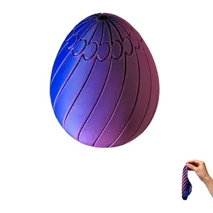 1 PCS Twisty Fidget Egg, 3D Printed Slippery Egg Fidget , Easter Egg Toys, Easter Basket Stuffers, Rotating Fidget Puzzle Toy for Stress Relief, Colorful Desk Fidget Toy, Stress Ball, Easter Party Favors