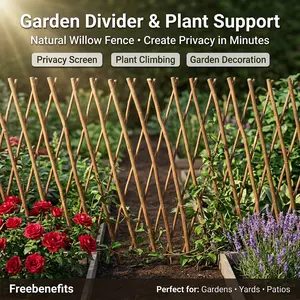1/2Pcs Garden Trellis Expanding Willow Trellis Expandable Plant Support Plant Climbing Lattice Yard Fence Decoration Parks Ornaments for Garden