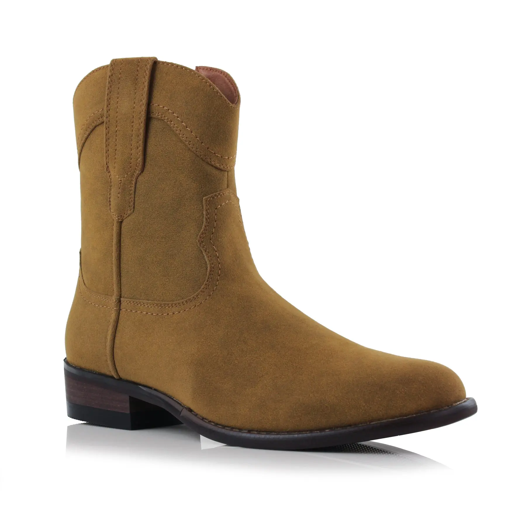 Ferro Aldo Austin classic high-top western boots, in Wheat Suede, Men's Size 6.5 - 13