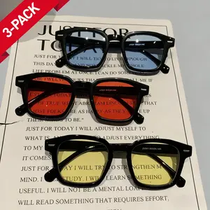 3-Pack Unisex Fashion Retro Cat Eye Rectangle Sunglasses – Timeless Vintage Vibe, UV400 Protection for Daily Outings & Casual Wear Trendy