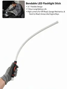 2 PCS Flexible LED Inspection Light Stick for Car Engine Bay, Garage Mechanic Work, Automotive Repair, Under Hood Lighting, and Hard-to-Reach Areas