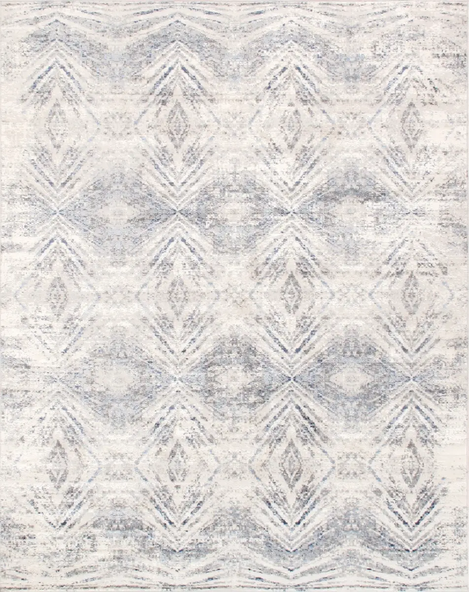Pasargad Home PD-193B 4 x 6 ft. Power Loomed Polypropylene Traditional Rug, Light Grey Machine-Made Durable Ultra-Luxurious Efes Design, Indoor Home Interior Carpet, One-Piece