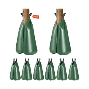 【fathersdaygift】VEVOR Tree Watering Bag 8 Packs 20 Gallons Slow Release Tree Drip Irrigation Bag