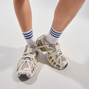 AZALEA WANG SELIE WHITE FLAT SNEAKER