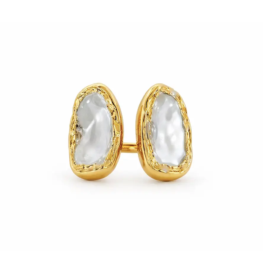 Double Linear Pearl Ring