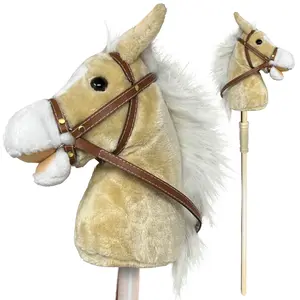Nature Bound Stick Horse | Plush Handcrafted Hobby Horse Provides Fun Pretend Play for Toddlers & Preschoolers | Plus Neighing & Clip-Clop Sounds