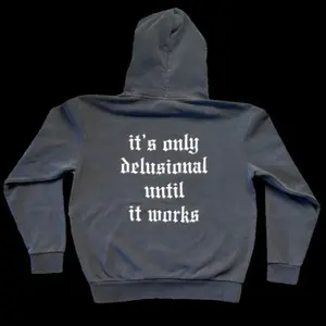 Delusional Reality Hoodie - Pigment Black