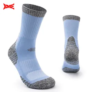 Quick Dry Moisture Wicking Cushioned Outdoor Hiking Socks – Unisex, Terry Bottom, Breathable for Walking & Sports
