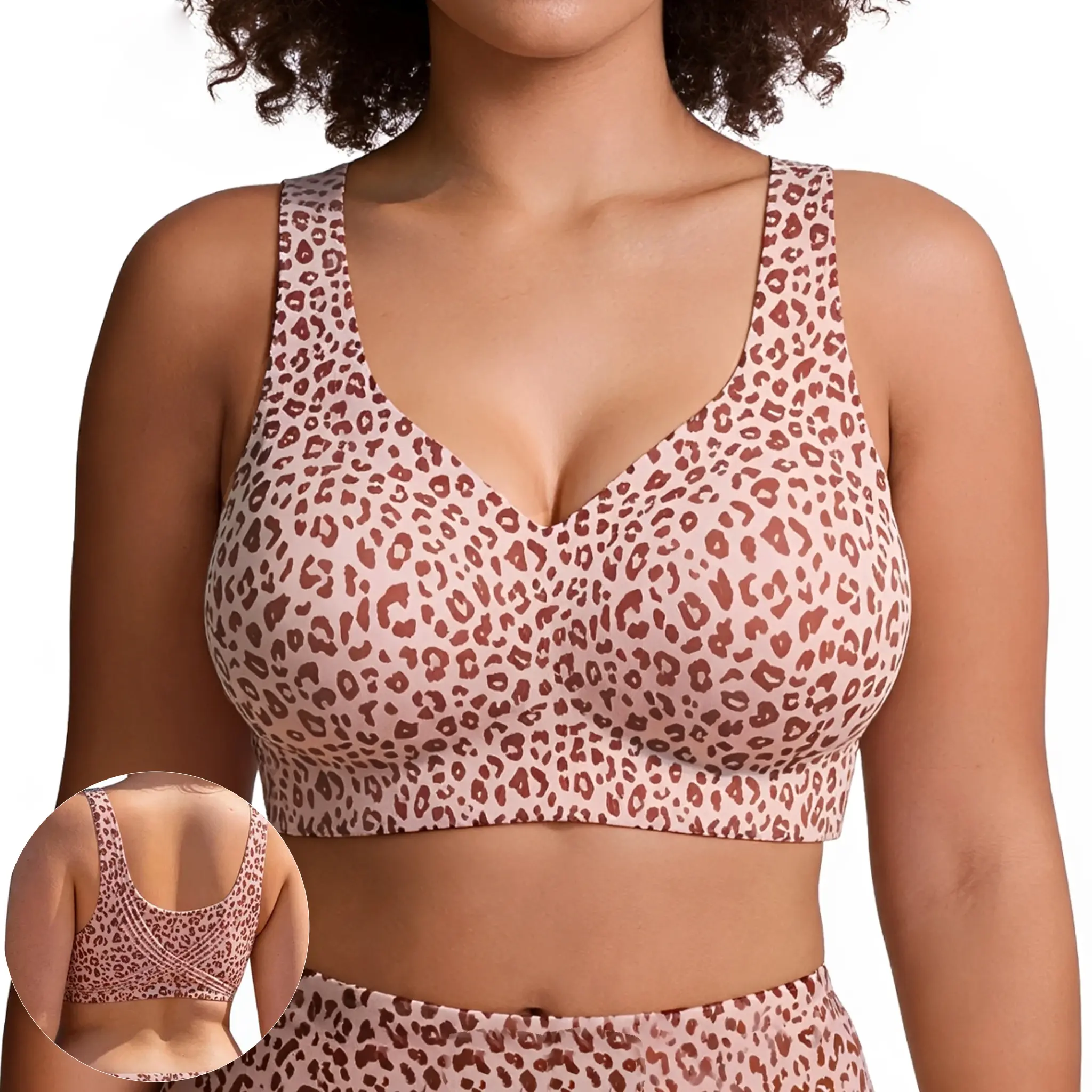Soft Intention Women's Classic Jelly Bra Seamless Wireless Bra Full Coverage Push Up No Underwire Tshirt Comfortable Everyday Plus Size Friendly Jelly