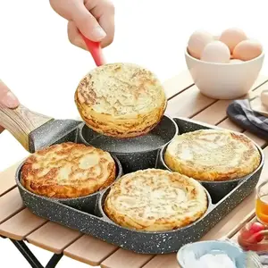 Non-Stick 3-In-1 Omelette Pan, Breakfast Egg Frying Pot, Flat Top Burger Grill, Home Use Steak Griddle, Outdoor Kitchen Tool, Nonstick Griddle Cookware, Nonstick Sheet Pan