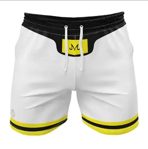 Buu White DBZ Gym Shorts, Anime Shorts, Gym Shorts, Quick Dry Workout Running Shorts Casual for Men, Gift for fan