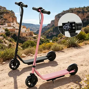 Lightweight Kids Electric Scooter, 250W Motor, 3 Adjustable Speeds, 6.5" Solid Tires, Max 9MPH, Safe Stable Design, Ideal Outdoor Ride Toy for Kids