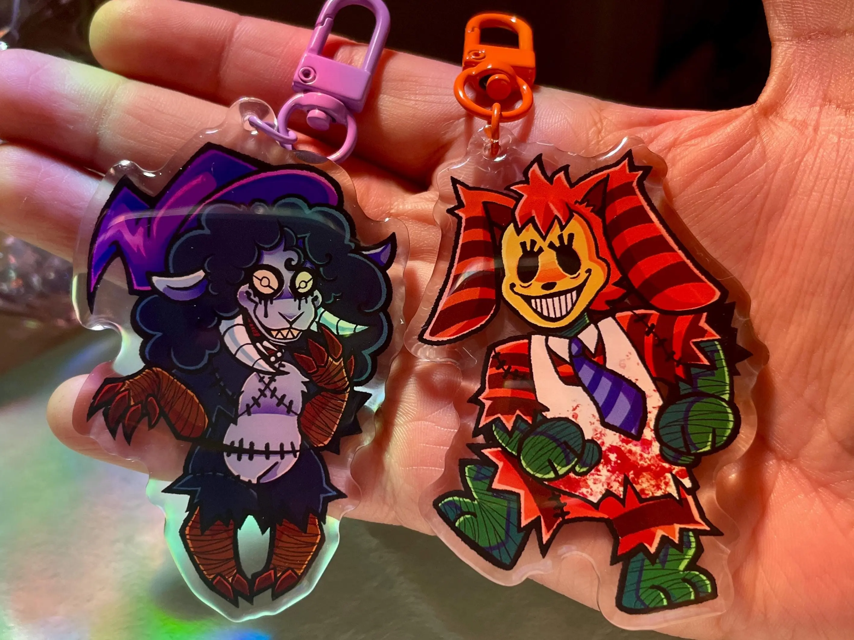Pumpkin Rabbit & Witch Sheep Charms | Walten Files Keychains