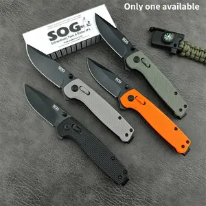 Multifunctional Folding Knife for Outdoor Camping, Hiking, and Climbing  D2 Blade, Nylon Handle Folding Pocket Knives