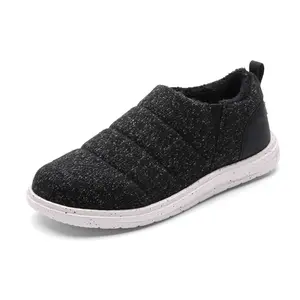 BRUNO MARC Men's Warm Faux Fur Slip-On Loafers - Soft Flat Slip-On Shoes, Comfortable Footwear, Slip On Shoe