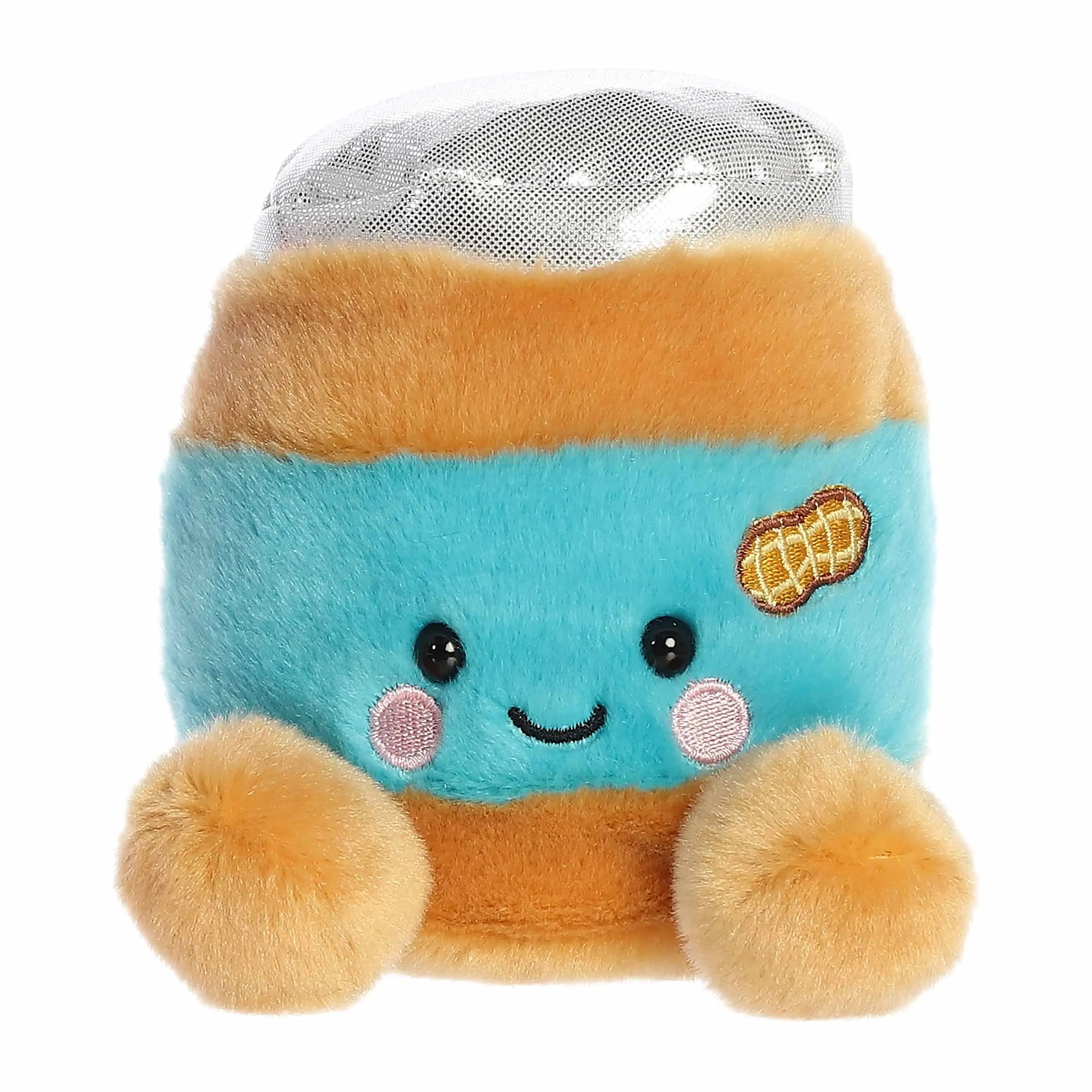 Palm Pals Adorable Petey Peanut Butter 5 inch Brown Mini Soft Plush Collectable Stuffed Animal