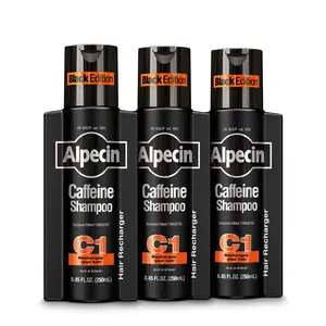 Alpecin Caffeine Shampoo C1 Black Edition 8.45 fl oz (Pack of 3)